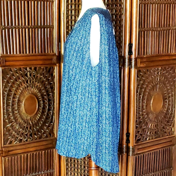 EDDIE BAUER Sunrise Sleeveless Popover Batik Blouse NWT - Picture 6 of 15